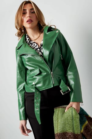 PU-Lederjacke – Silber h5 Bild2